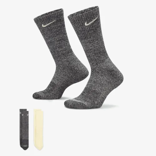 Nike Everyday Plus Cushioned Crew Socks (2 Pairs) Multi-Color