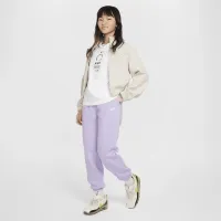 Nike Sportswear Club Fleece Big дитячі Loose Pants колір фіолетовий