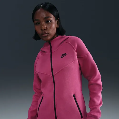 Nike Sportswear Tech Fleece Windrunner женская Full-Zip Толстовка с капюшоном цвет фиолетовый