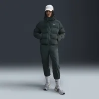 Nike Sportswear Metro Puffer женская Therma-FIT Loose Hooded Куртка цвет зеленый