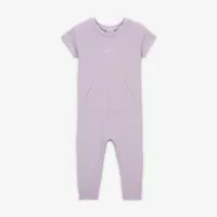 Nike Essentials Baby Short Sleeve Waffle Knit Coverall колір фіолетовий