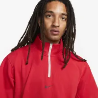 Nike Dri-FIT Standard Issue чоловічі 1/4-Zip Short-Sleeve баскетбольні Top колір червоний