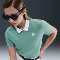 Nike Sportswear Club Essentials женская футболка цвет зеленый