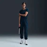 Nike One женская Dri-FIT С высокой Талией 7/8 Joggers синий