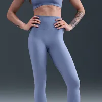 Nike One Seamless Front женская С высокой Талией Full-Length лосины синий