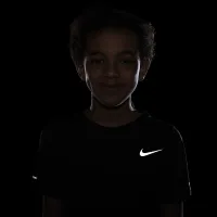 Nike Dri-FIT Miler Big детские (для мальчиков) тренировочные Top цвет черный