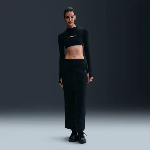 Nike Sportswear Tech Fleece женская Slim Maxi юбка цвет черный