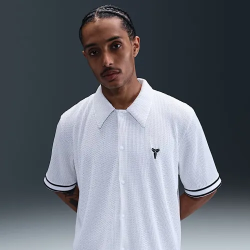 Nike Kobe мужские Pleated Short-Sleeve баскетбольные Top цвет белый