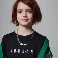 Nike Jordan Big дитячі Embroideколір червоний футболка колір чорний