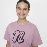 Nike Sportswear Girls' футболка цвет фиолетовый