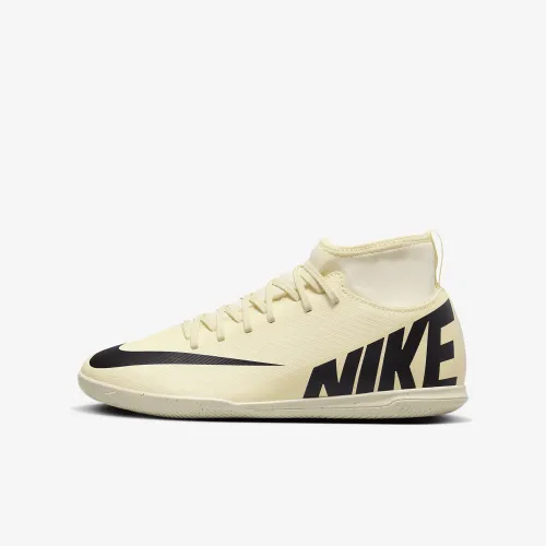 Nike Jr. Mercurial Superfly 9 Club Little/Big Kids’ Indoor/Court High-Top Soccer Кросівки Yellow