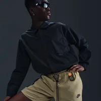 Nike Tech чоловічі Woven шорти колір коричневий