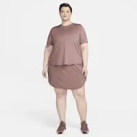 Nike One Classic женская Dri-FIT Short-Sleeve Top (большие размеры) цвет фиолетовый