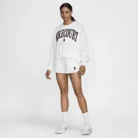 NikeCourt Heritage женская Over-оверсайз Crew-Neck Graphic Tennis свитшот цвет белый