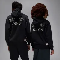 Nike Jordan x Union LA чоловічі Fleece Толстовка з капюшоном колір чорний