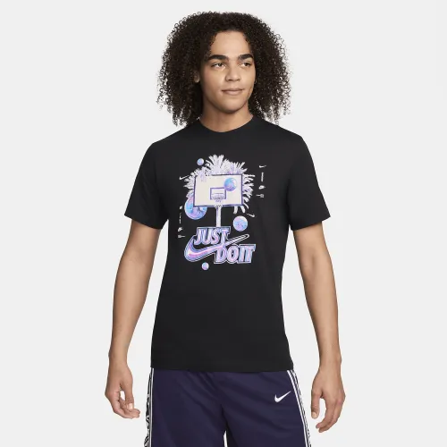 Nike чоловічі баскетбольні футболка колір чорний