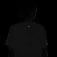 Nike One Relaxed женская Dri-FIT Short-Sleeve Top цвет серый
