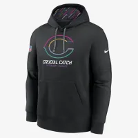 Chicago Bears Crucial Catch Club чоловічі Nike NFL Pullover Толстовка з капюшоном колір чорний