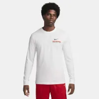 Nike мужские Long-Sleeve баскетбольные футболка цвет белый