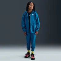 Nike Sportswear Club Fleece Big детские оверсайз Full-Zip Толстовка с капюшоном синий