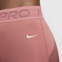 Nike Pro женская Mid-Rise 7/8 Mesh-Paneled лосины Pink