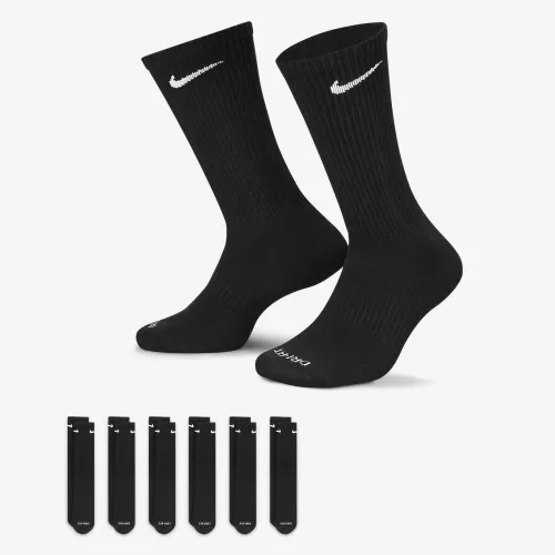 Nike Everyday Plus Cushioned тренировочные Crew носки (6 пары) цвет черный