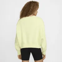 Nike Sportswear Phoenix Fleece женская Over-оверсайз Crew-Neck Graphic свитшот цвет зеленый