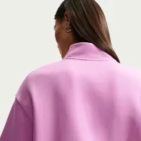 Nike Sportswear Phoenix Fleece женская оверсайз 1/4-Zip Long свитшот цвет фиолетовый