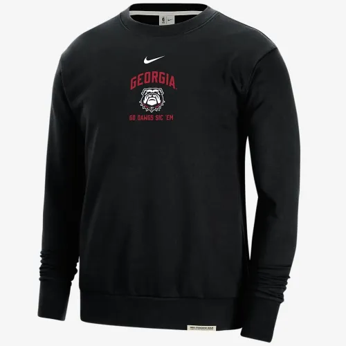 Georgia Standard Issue чоловічі Nike College Fleece Crew-Neck світшот колір чорний