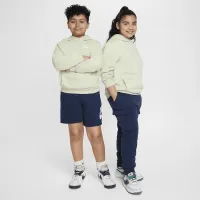 Nike Sportswear Club Fleece Big детские Pullover Толстовка с капюшоном (Extended Size) цвет зеленый