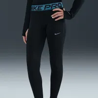 Nike Pro Big детские (Girls') Dri-FIT лосины with Shine Accents цвет черный
