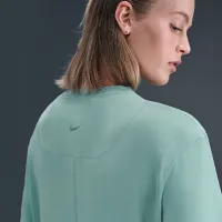 Nike One Relaxed женская Dri-FIT Short-Sleeve Top цвет зеленый