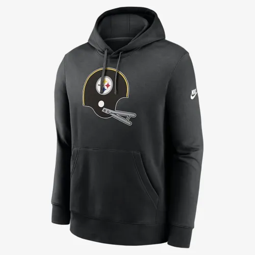 Pittsburgh Steelers Rewind Club Logo Men’s Nike NFL Pullover Толстовка з капюшоном колір чорний