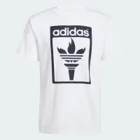 Футболка adidas Originals Trefoil Torch JJ1218 - Біла