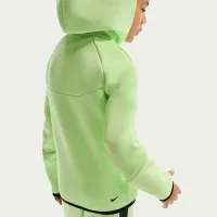 Nike Sportswear Tech Fleece Big детские Full-Zip Толстовка с капюшоном цвет зеленый