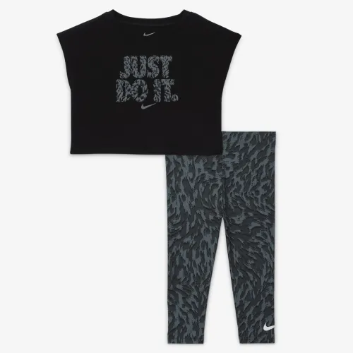Nike Dri-FIT Baby (12-24M) 2-Piece лосіни комплект колір сірий