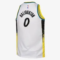 Tyrese Haliburton Indiana Pacers 2024/25 City Edition Big дитячі Nike Dri-FIT NBA Swingman Jersey колір білий