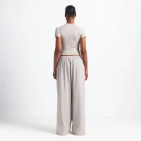 NikeSKIMS Woven Nylon женская оверсайз спортивные штаны цвет коричневый