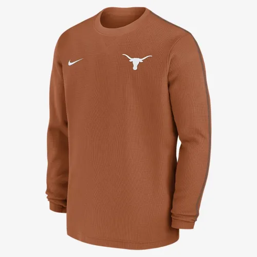 Texas Longhorns Sideline Coach чоловічі Nike College Long-Sleeve Top Orange
