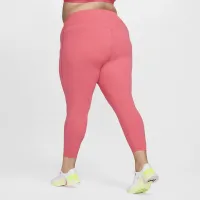 Nike Universa женская Medium-Support С высокой Талией 7/8 лосины с карманами(большие размеры) Pink