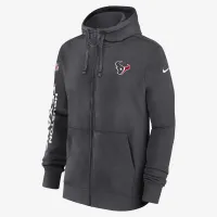 Houston Texans Sideline Team Issue Club чоловічі Nike NFL Pullover Толстовка з капюшоном колір сірий