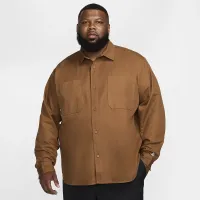 Nike SB Long-Sleeve Woven Skate Top колір коричневий