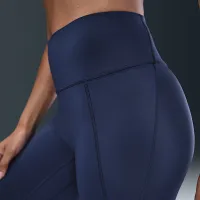 Nike Universa жіноча З високою талією Full-Length лосіни with No Front Seam блакитний