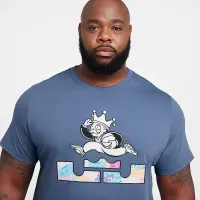 Nike LeBron мужские баскетбольные футболка синий