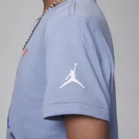 Nike Jordan Watercolor Jumpman Little детские Graphic футболка синий