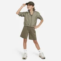 Nike Sportswear Big дитячі (Girls') Dri-FIT Fleece шорти колір зелений