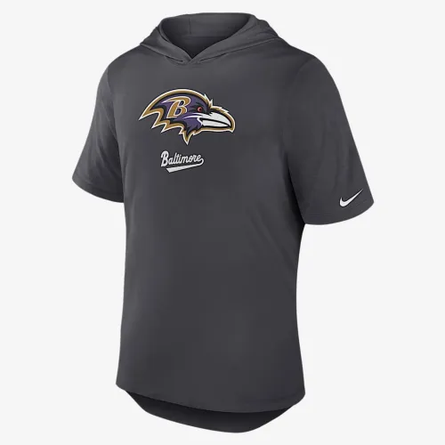 Baltimore Ravens чоловічі Nike Dri-FIT NFL Hooded футболка колір сірий