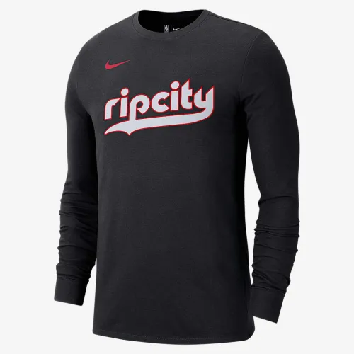 Portland Trail Blazers Essential City Edition чоловічі Nike NBA Long-Sleeve футболка колір чорний