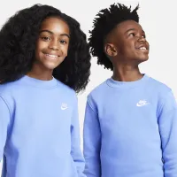 Nike Sportswear Club Fleece Big Kids' Sweatshirt Blue