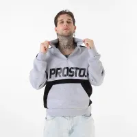 Кофта/футболка Prosto Klasyk Half Zip Wulk KL232MSWE3021 - Серая